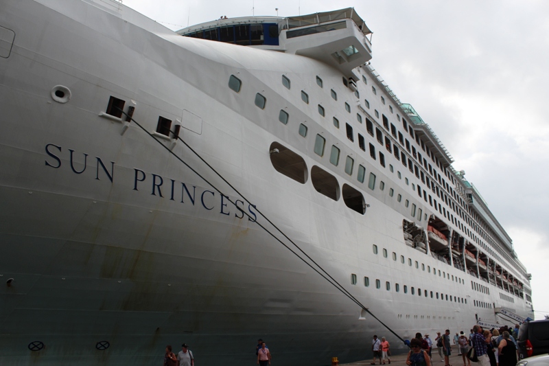 Making waves: The Sun Princess carries more than 2,800 people