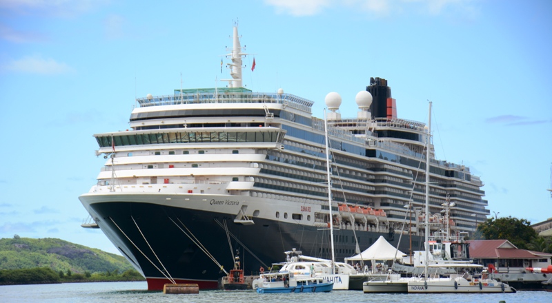 Record breaker: The Cunard liner Queen Victoria