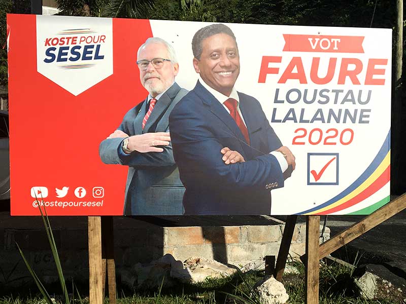 Contenders: Danny Faure and  Maurice Loustau-Lalanne for United Seychelles