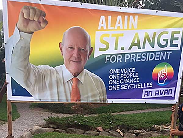 Contender: Alain St Ange for One Seychelles