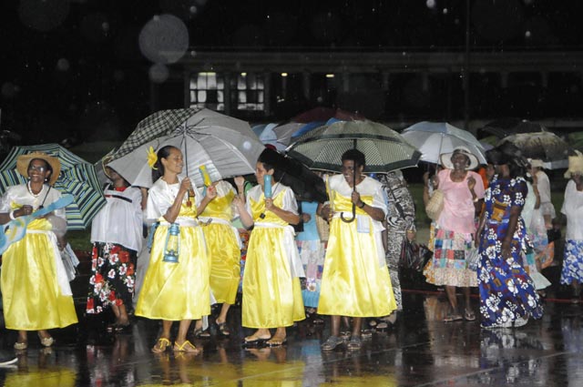 Spectacular: Entertainers defied the rain at Festival Kreol