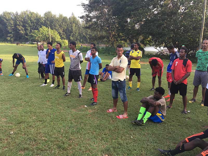 Training session: Members and trainers from the Real Maldives