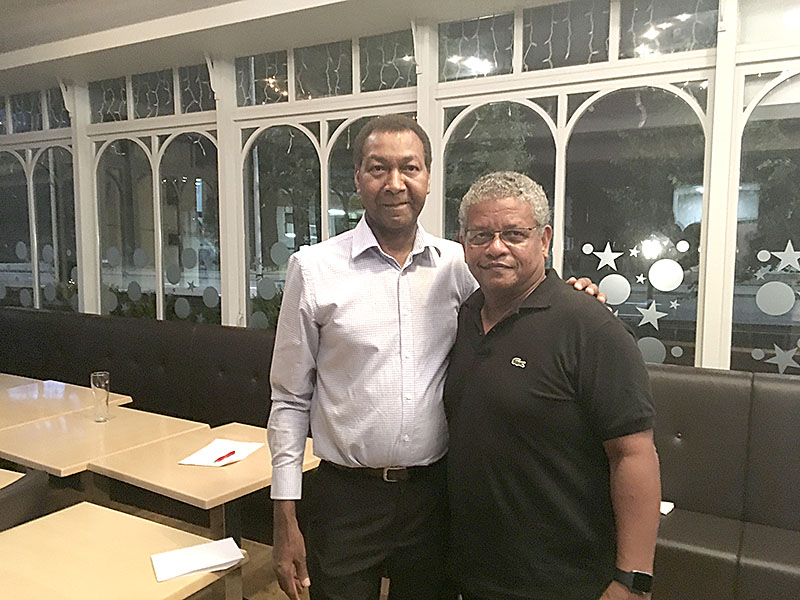 Meet-up: Wavel Ramkalawan with Lewis Betsy, publisher of Seychelles Life