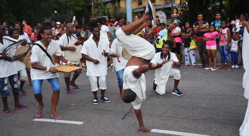 Balancing act: Everyone was putting on their best performance