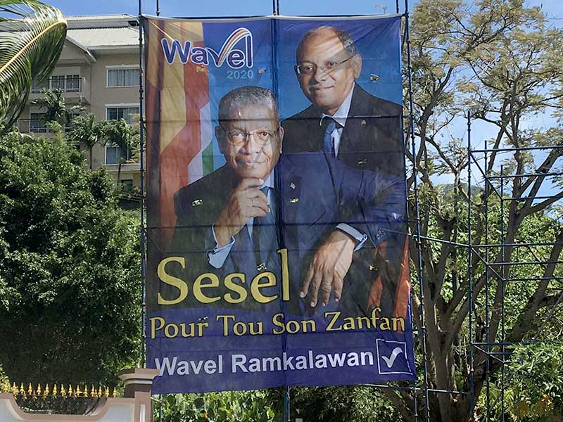 Contenders: Wavel Ramkalawan and Ahmed Afif for Linyon Demokratik Seselwa