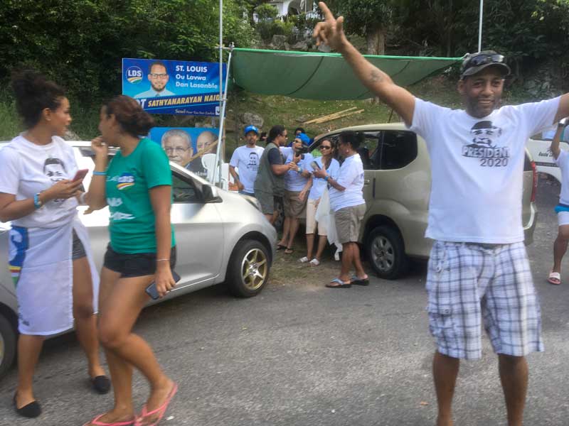 Joy on the streets: Opposition supporters celebrate