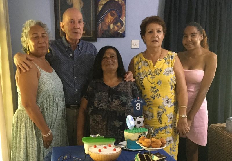 Celebrations: Betty, Barry, Bessie, Juliana and friend