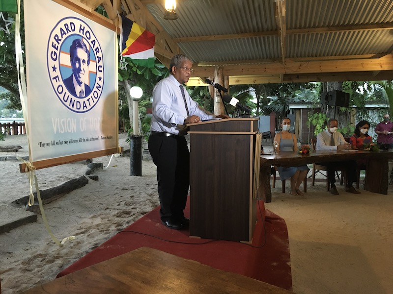 Tribute: President Wavel Ramkalawan speaks at the Foundation launch