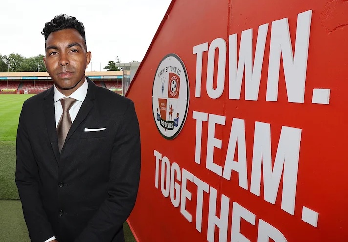 Cup victory: Kevin Betsy, manager of Crawley Town FC