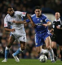 Big game: Kevin tussles with Chelsea's Frank Lampard