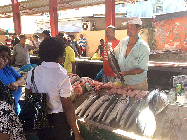 Careful selection: A prospective customer is shown what she can buy